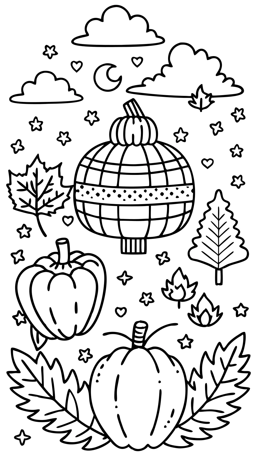 autumn coloring pages adults